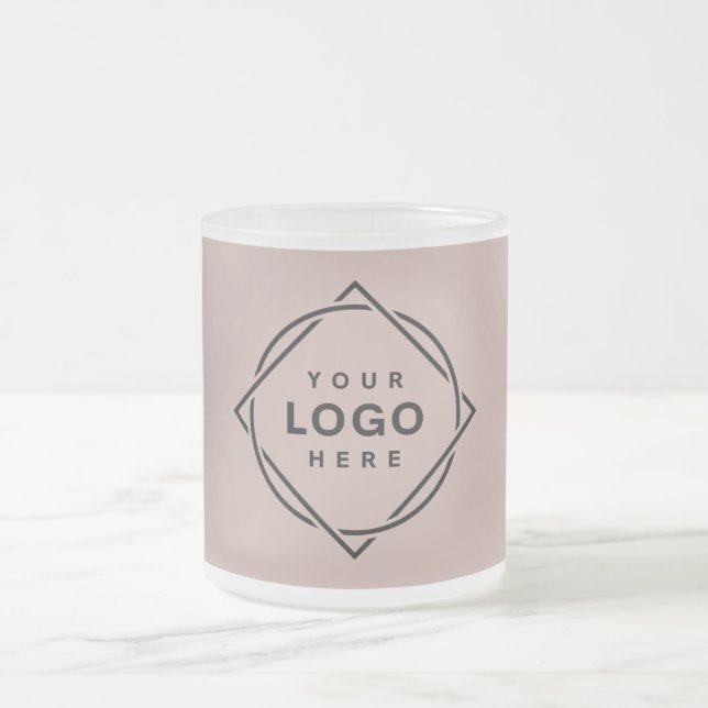 Eleganter und sanfter schwarzer QR-Code Mattglastasse (Mittel)