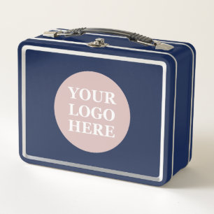 Eleganter und sanfter schwarzer QR-Code Metall Brotdose