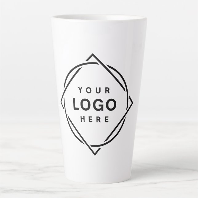 Eleganter und sanfter schwarzer QR-Code Milchtasse (Vorderseite)