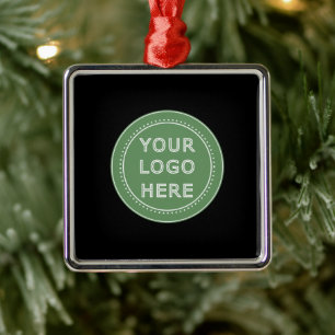 Eleganter und sanfter schwarzer QR-Code Ornament Aus Metall