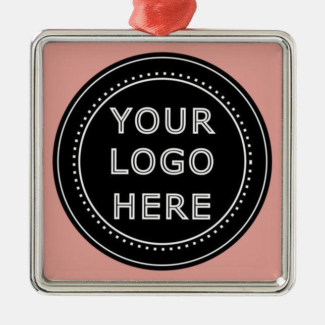 Eleganter und sanfter schwarzer QR-Code Ornament Aus Metall (Vorne)