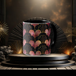 Eleganter und stilvoller Art Deco Ventilator Tasse