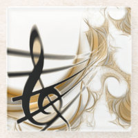 Eleganter Untersetzer für Musical Note Keramik