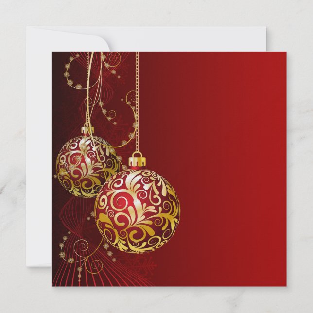 Eleganter Urlaub - Einladung zu Weihnachten (Vorderseite)