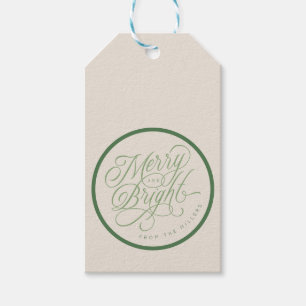 Eleganter Urlaub mit Merry und Bright Geschenkanhänger