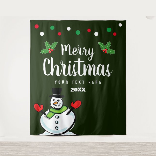 Eleganter Urlaub Weihnachts-Party Foto Hintergrund Wandteppich (Vorderseite)