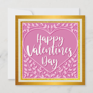 Eleganter Valentinstag Gold- und Rosatwärme