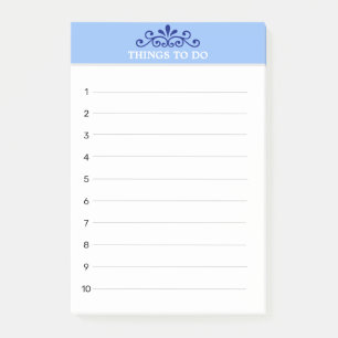 Eleganter Vektor auf hellblauen Dingen, die zu tun Post-it Klebezettel