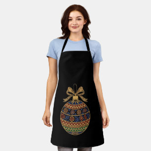 Eleganter Verzierte Volkskunst Bohemian-Christmas- Schürze