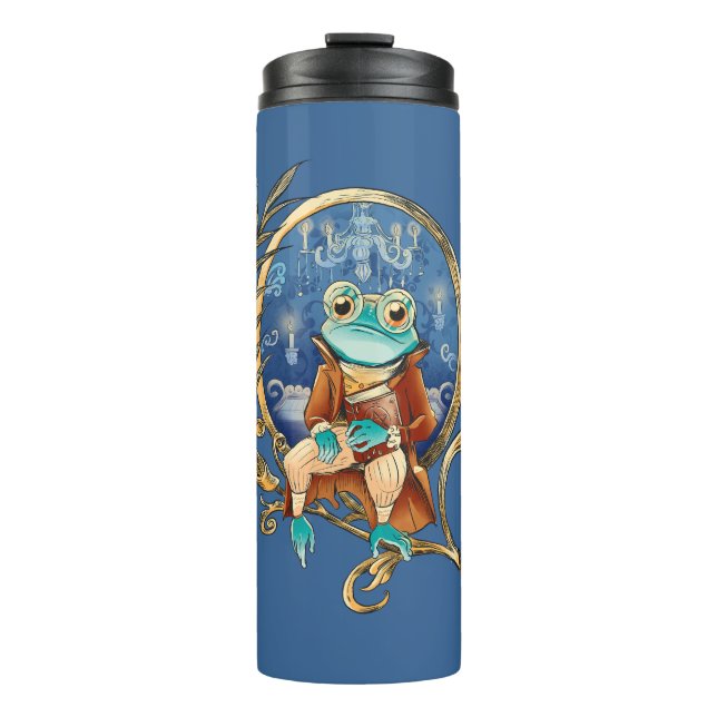 Eleganter Viktorianisch Frog Thermosbecher (Vorderseite)