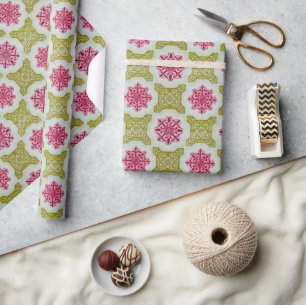 Eleganter viktorianischer klassischer floraler nah geschenkpapier