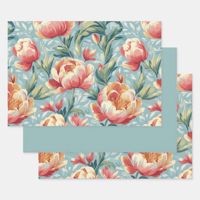 Eleganter Viktorianischer Stil Geschenkpapier Set (Set)