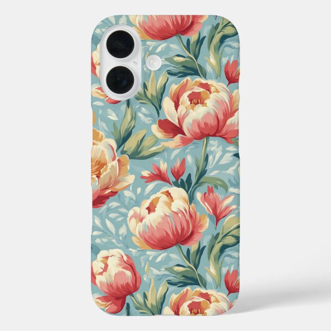 Eleganter Viktorianischer Stil iPhone 16 Hülle (Rückseite)
