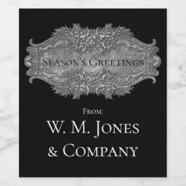 Eleganter Viktorianischer Stilaufbau Weinetikett