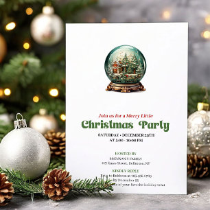 Eleganter viktorianischer Weihnachtsball Einladung