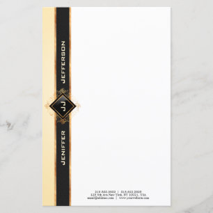 Eleganter Vintag Stationery Letterhead