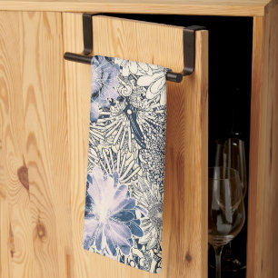 Eleganter Vintage-Abstrakter Blumenhintergrund Geschirrtuch