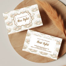 Eleganter Vintage-Blumen-Friseur