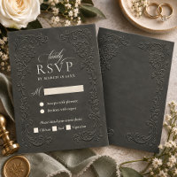 Eleganter Vintage-Blumen-Hochzeits-Prägungsstil