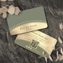 Eleganter Vintage-Bogen Glitter Gold Salbeigrün
