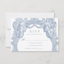 Eleganter Vintager Barockrahmen Hochzeit RSVP