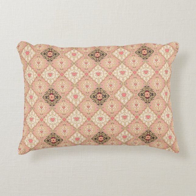 Eleganter Vintager Barocktag Dekokissen (Vorderseite)