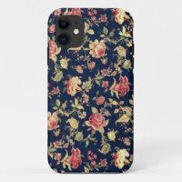 Eleganter Vintager BlumenRose iPhone Fall