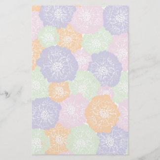 Eleganter Vintager Frühlings-Blumenmuster Briefpapier