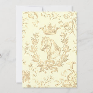 Eleganter Vintager Goldrausch Einladung