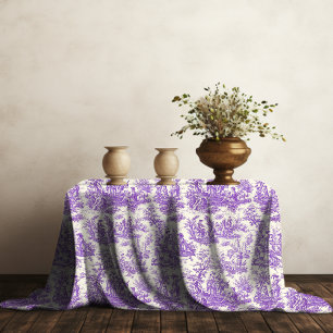 Eleganter Vintager lila Jouilddruck Tischdecke