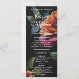 Eleganter Vintager Pachy-Rot-Blütenboho