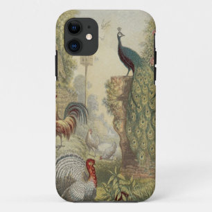 Eleganter Vintager Pfau u. andere Vögel Case-Mate iPhone Hülle