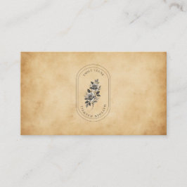 Eleganter Vintager QR CODE für altes Papier Begleitkarte