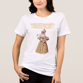 Eleganter Vintager T - Shirt Inspiration Zitat