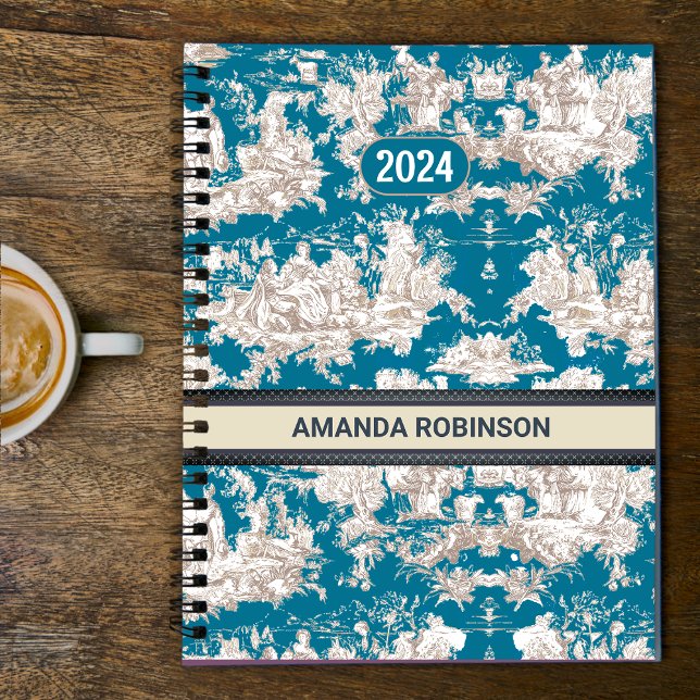 Eleganter Vintager türkisfarbener Seeteich Planer (Von Creator hochgeladen)