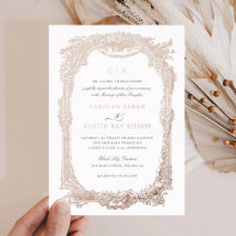 Eleganter Vintager Zierrahmen Hochzeit Gold