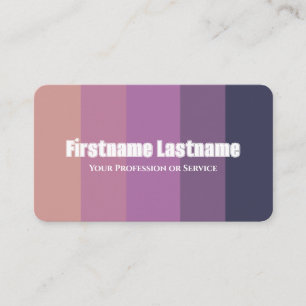 Eleganter violetter Farbpalettenkalligraphie QR-Co Visitenkarte