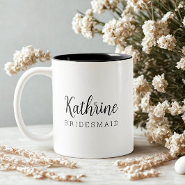 Eleganter Vorschlag für eine moderne schwarze Schr Zweifarbige Tasse