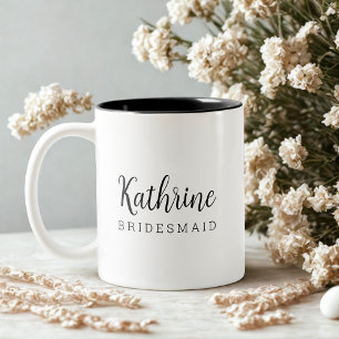 Eleganter Vorschlag für eine moderne schwarze Schr Zweifarbige Tasse