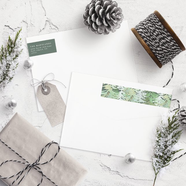 Eleganter Wald mit Wasserfarben (Von Creator hochgeladen)