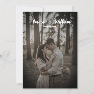 Eleganter Wald-Thema Hochzeit Einladung Cover