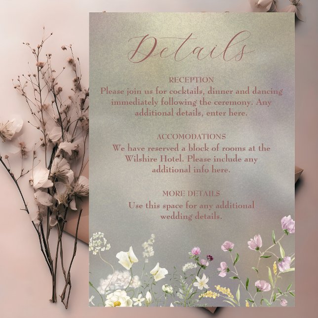 Eleganter Wasserfarben Herbst Begleitkarte (Von Creator hochgeladen)