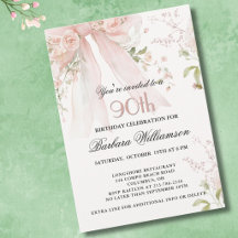 Eleganter Wasserfarben-Rosa-Schleifen-Blumen-90. G