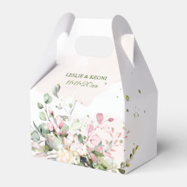 Eleganter Wasserfarbenfroh Rosa Kaugummi Eukalyptu Geschenkschachtel