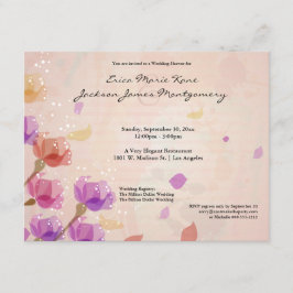 Eleganter Watercolor-Tulpe-Polterabend laden ein Einladung