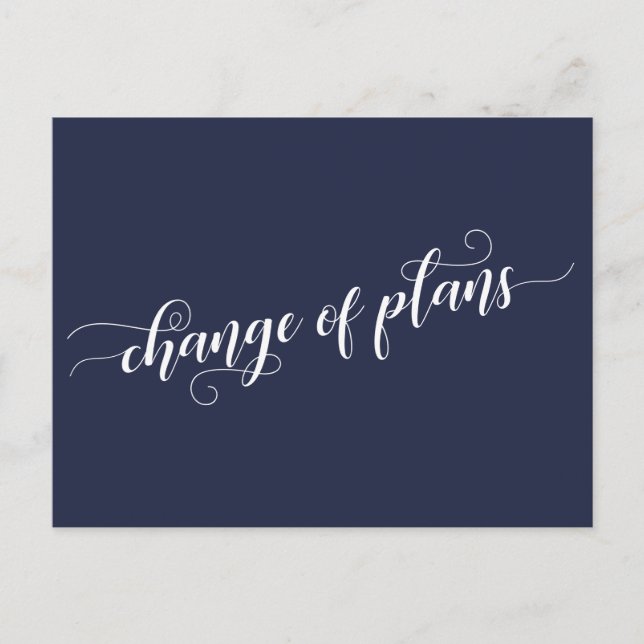 Eleganter Wechsel von Plänen für die Marine Postkarte (Vorderseite)