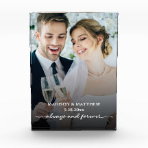 Eleganter Wedding Foto Block