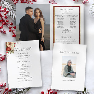 Eleganter Weihnachts Winter Floral Programm