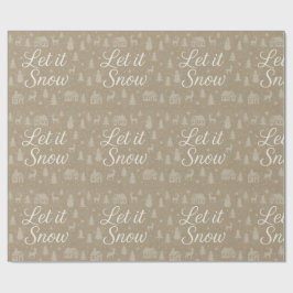 Eleganter Weihnachts-Winterlandschaft Gemütlicher Geschenkpapier
