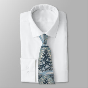 Eleganter Weihnachts-Yule-Baum Schneeflocken und S Krawatte